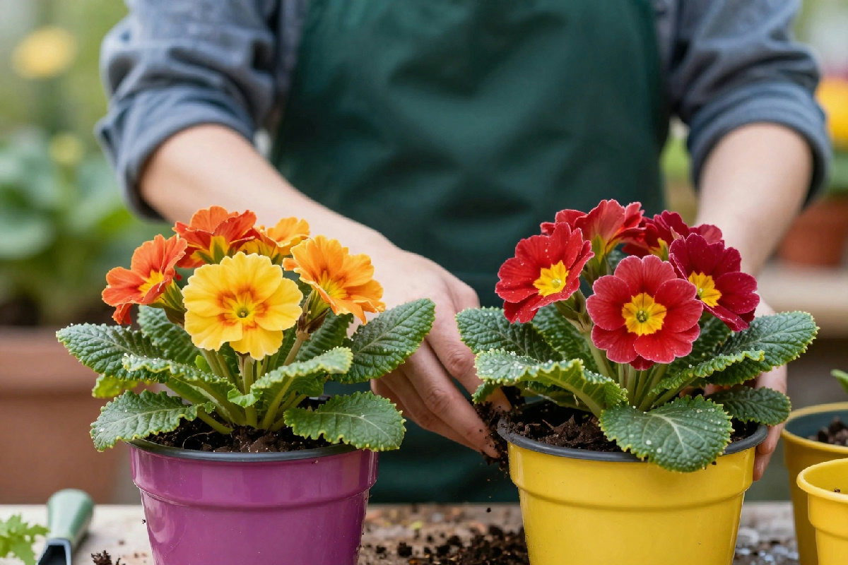 Rinvasare le primule senza sbagli: i segreti per fiori splendenti e duraturi in casa tua