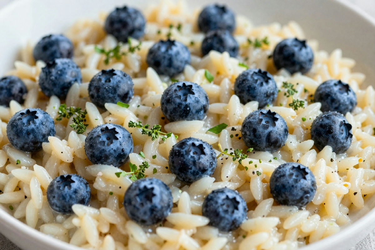 Risotto ai mirtilli: il piatto che porta freschezza e colore nella tua tavola estiva